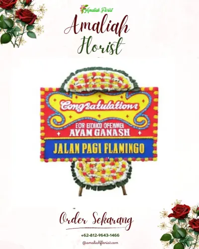 Bunga Papan Congratulation di Kalibenda